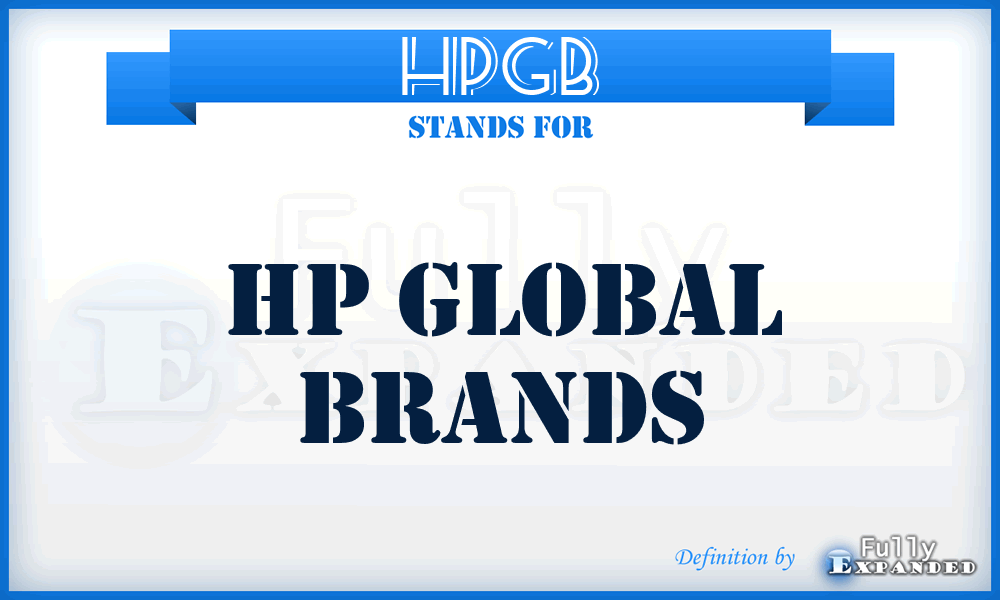 HPGB - HP Global Brands
