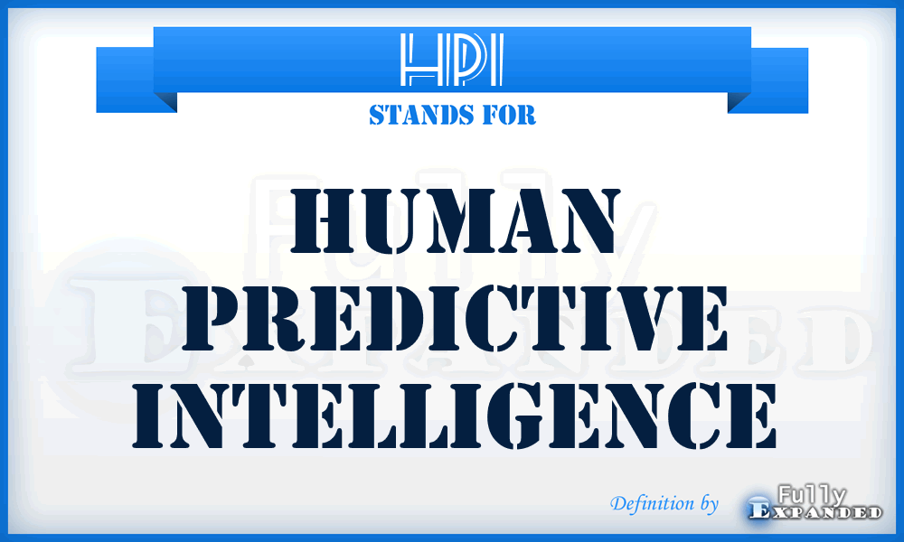 HPI - Human Predictive Intelligence