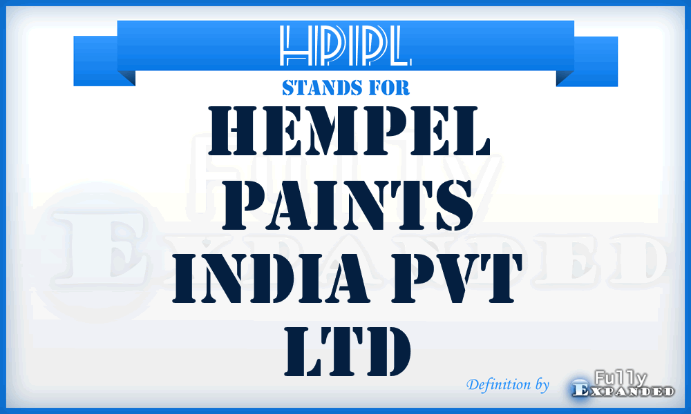 HPIPL - Hempel Paints India Pvt Ltd