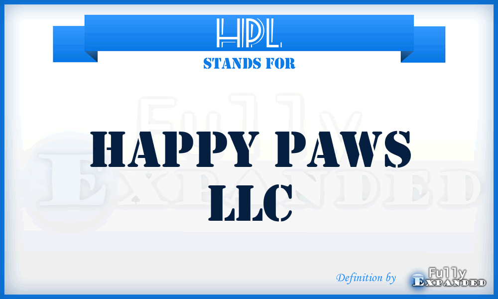 HPL - Happy Paws LLC