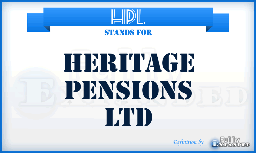 HPL - Heritage Pensions Ltd