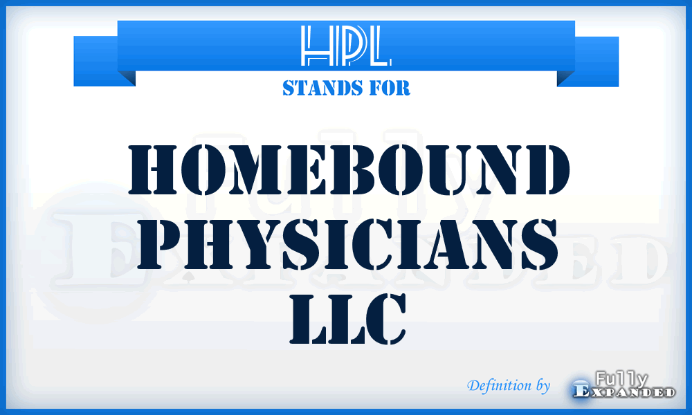 HPL - Homebound Physicians LLC