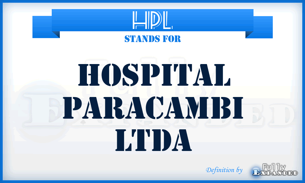 HPL - Hospital Paracambi Ltda