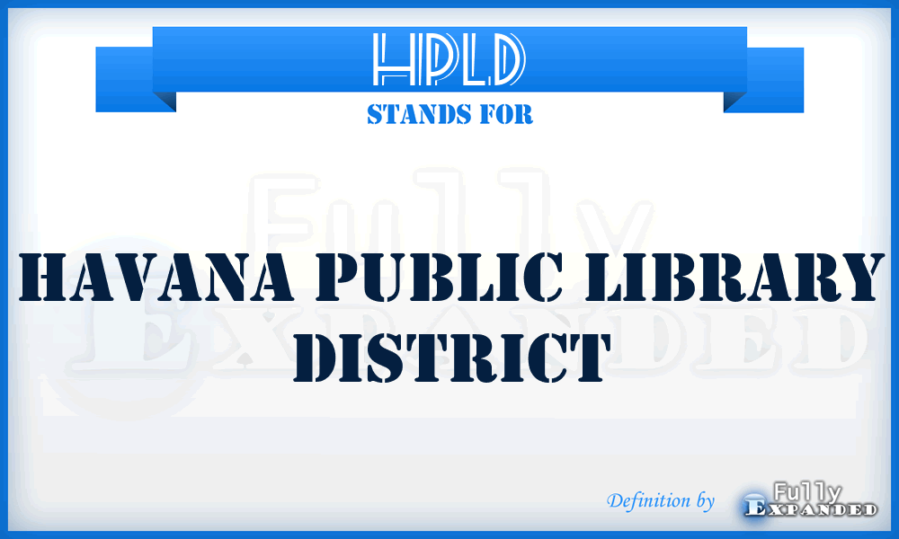 HPLD - Havana Public Library District