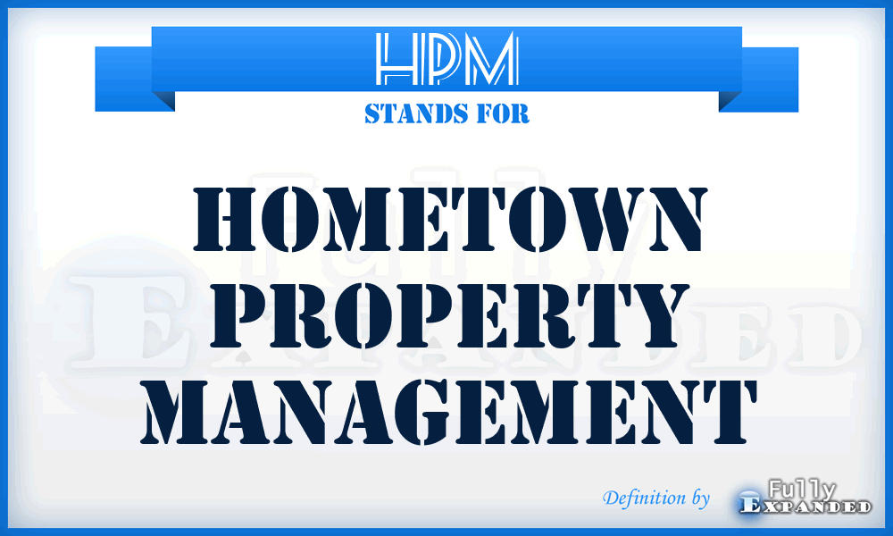 HPM - Hometown Property Management