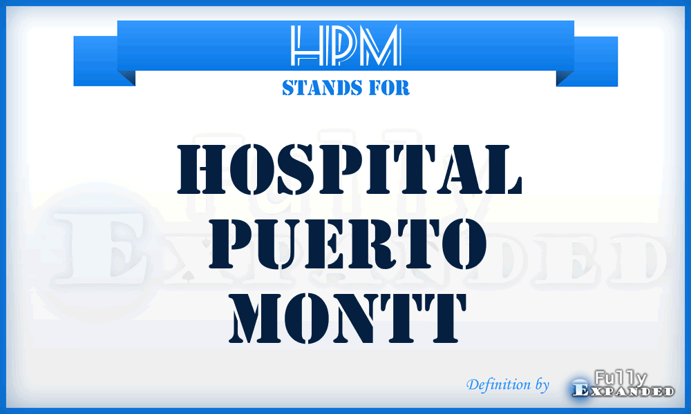 HPM - Hospital Puerto Montt