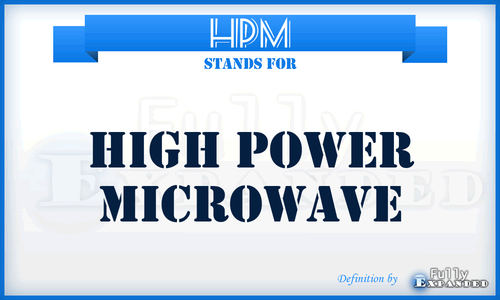 HPM - high power microwave