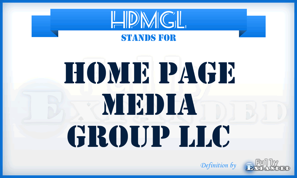 HPMGL - Home Page Media Group LLC