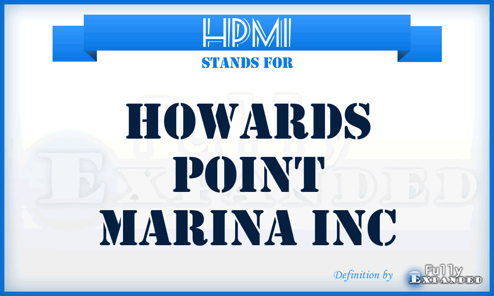 HPMI - Howards Point Marina Inc