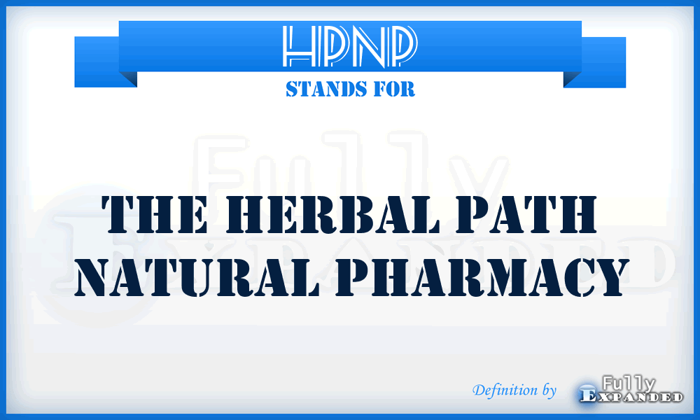 HPNP - The Herbal Path Natural Pharmacy