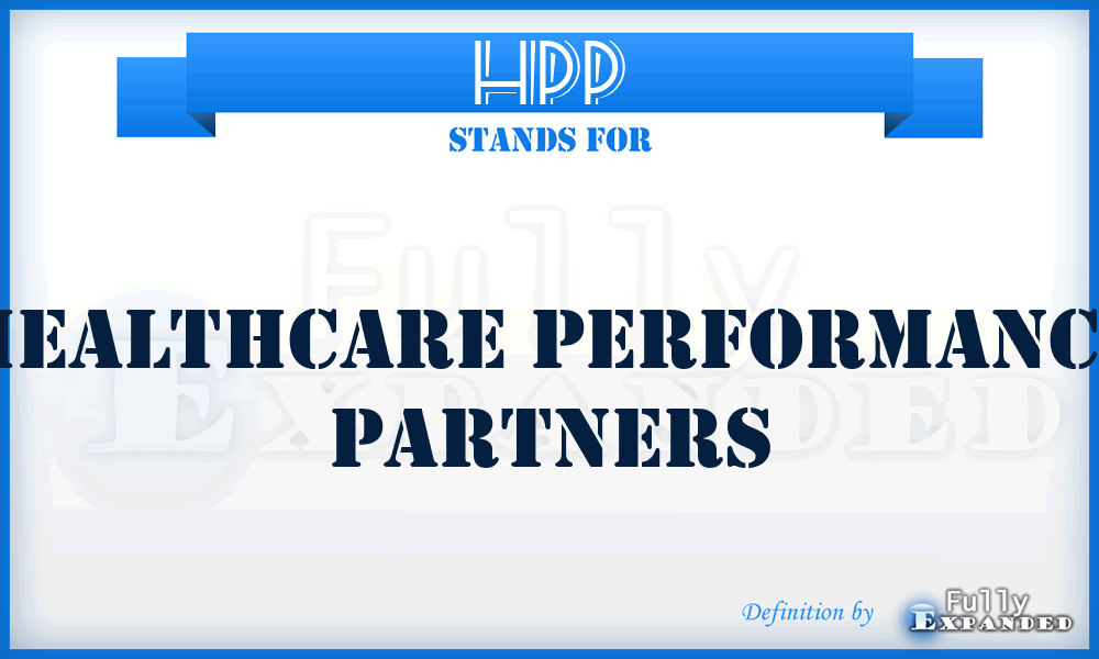 HPP - Healthcare Performance Partners