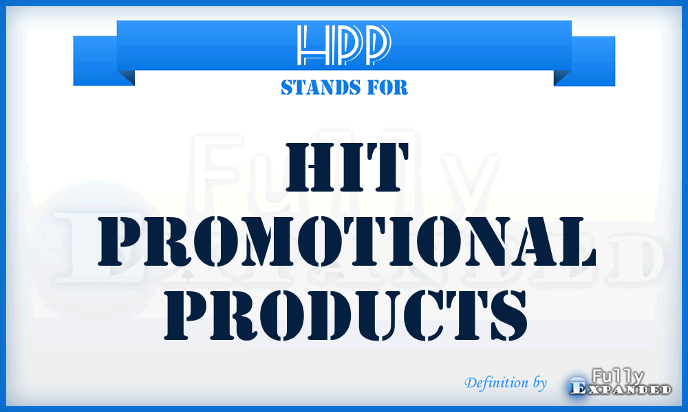 HPP - Hit Promotional Products