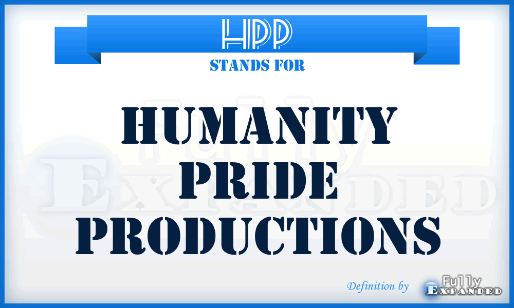 HPP - Humanity Pride Productions