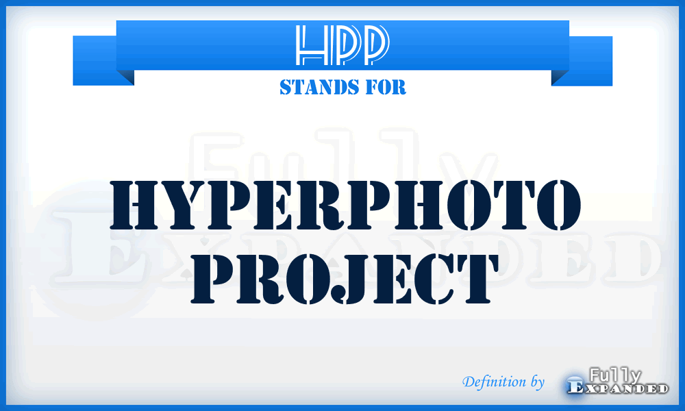 HPP - HyperPhoto Project