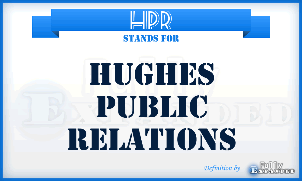 HPR - Hughes Public Relations