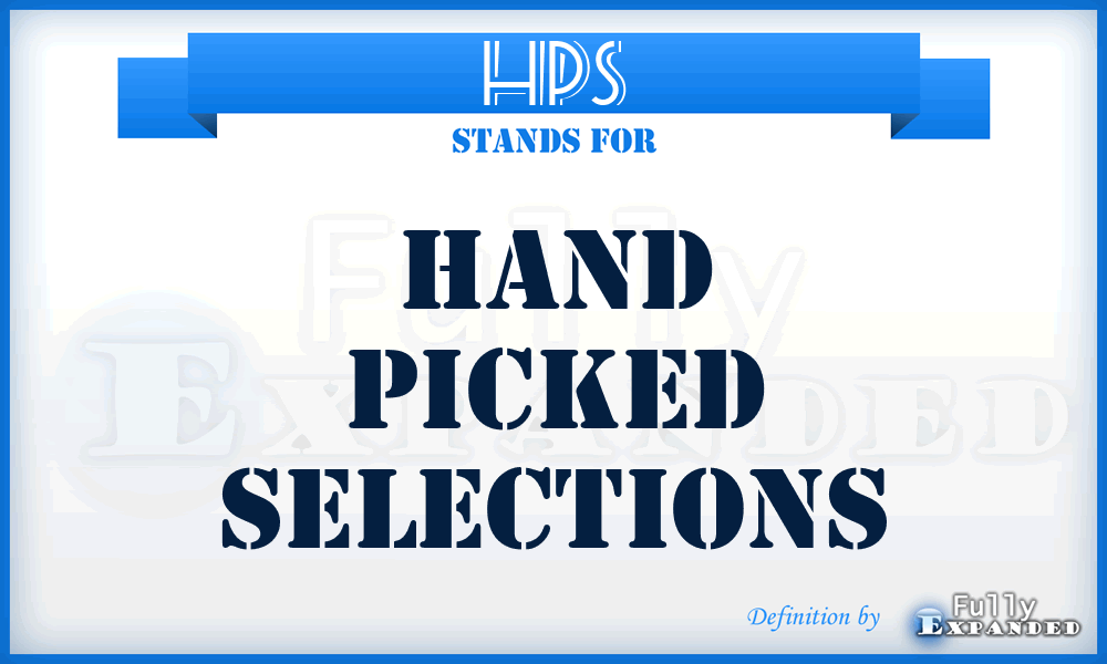HPS - Hand Picked Selections