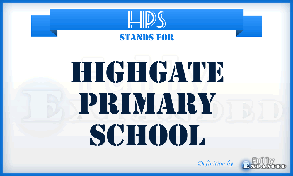 HPS - Highgate Primary School