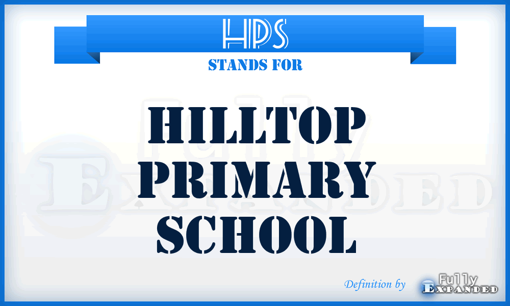 HPS - Hilltop Primary School