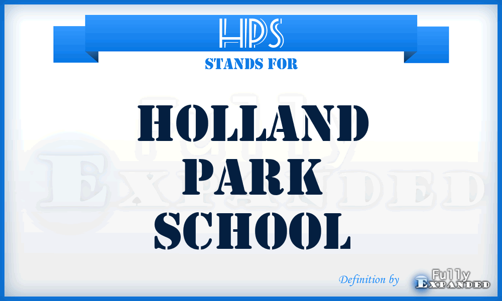 HPS - Holland Park School