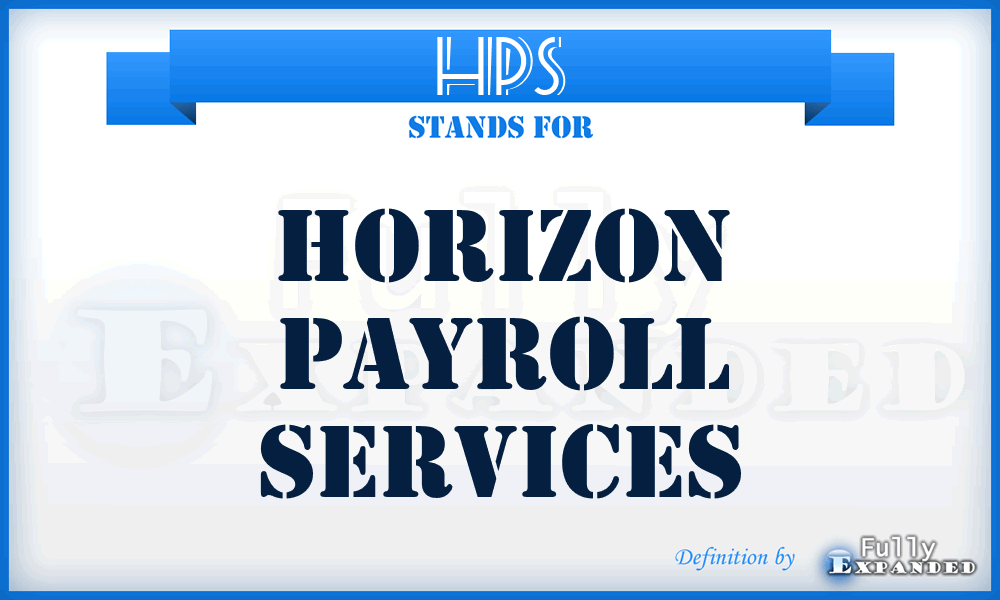 HPS - Horizon Payroll Services