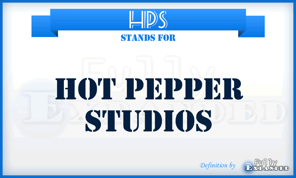 HPS - Hot Pepper Studios