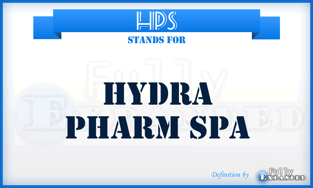 HPS - Hydra Pharm Spa
