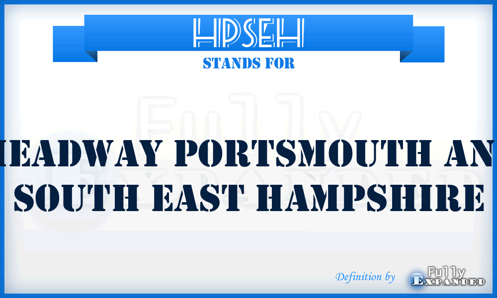 HPSEH - Headway Portsmouth and South East Hampshire