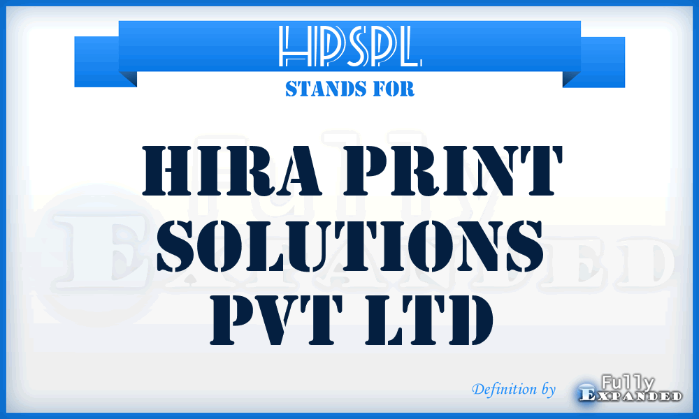 HPSPL - Hira Print Solutions Pvt Ltd