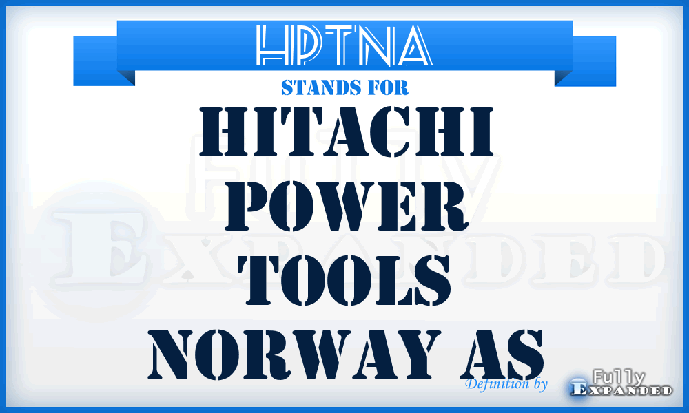 HPTNA - Hitachi Power Tools Norway As