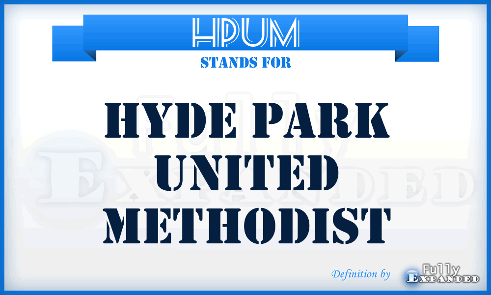 HPUM - Hyde Park United Methodist