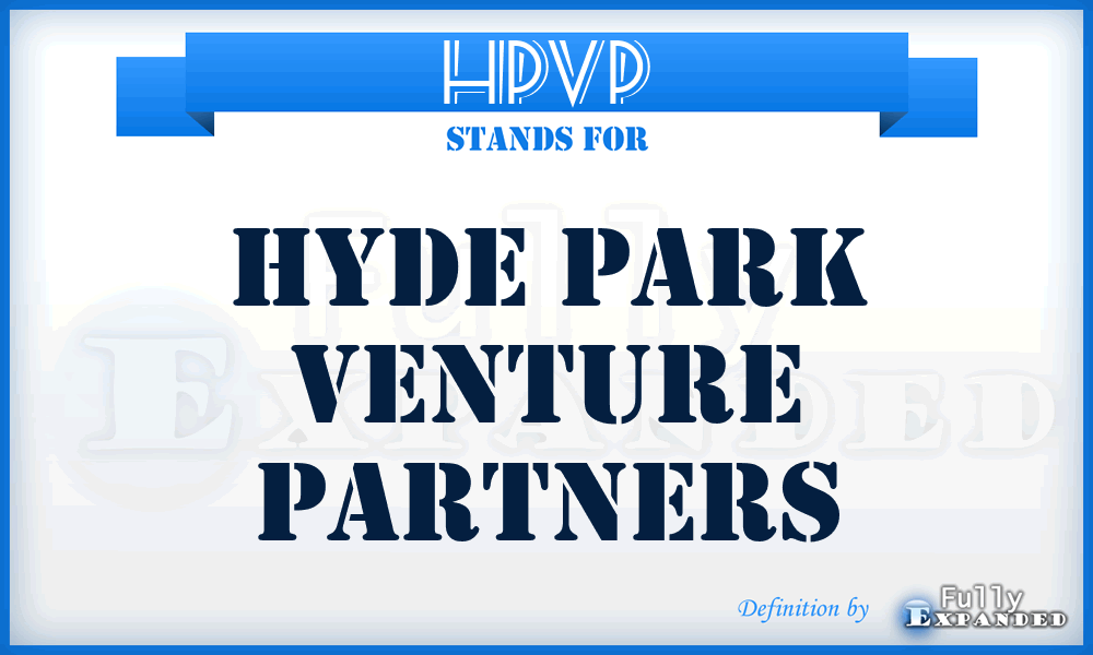 HPVP - Hyde Park Venture Partners