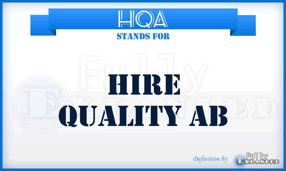 HQA - Hire Quality Ab