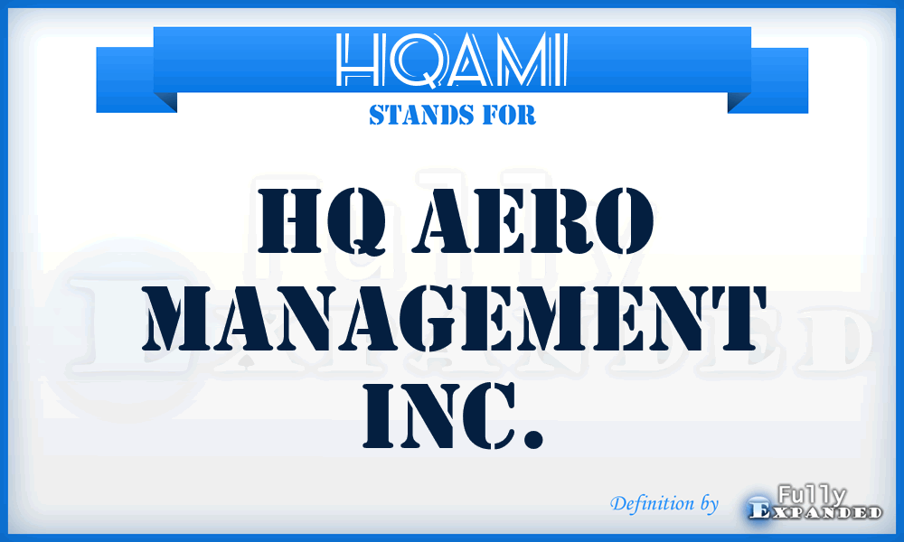 HQAMI - HQ Aero Management Inc.