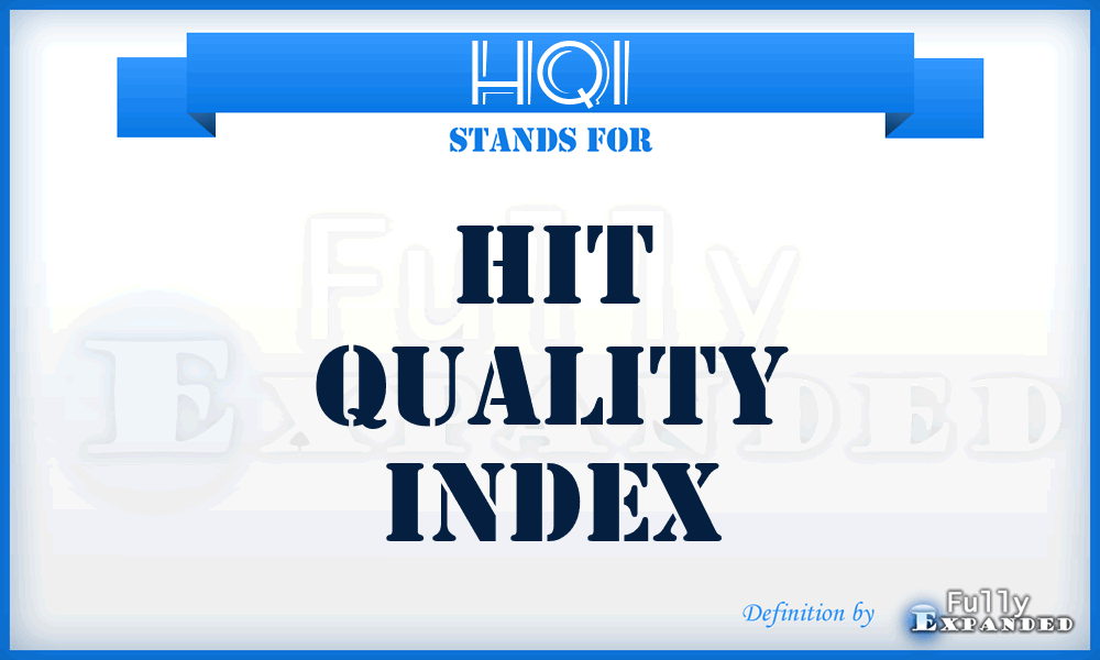 HQI - Hit Quality Index