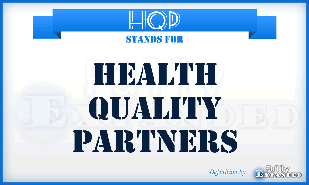 HQP - Health Quality Partners