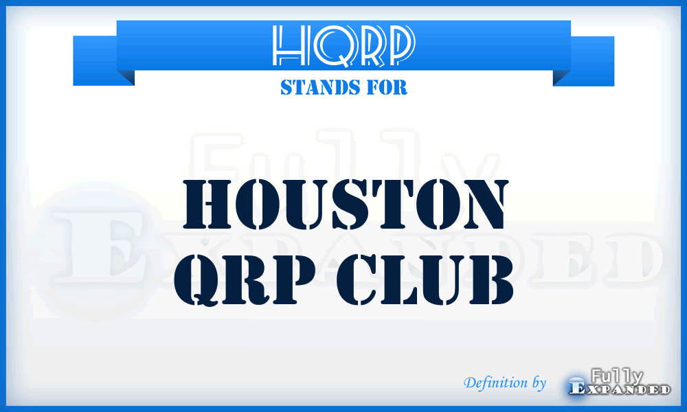 HQRP - Houston QRP Club