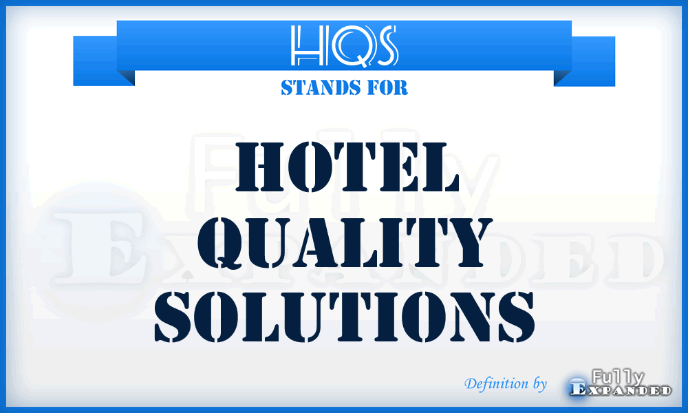 HQS - Hotel Quality Solutions