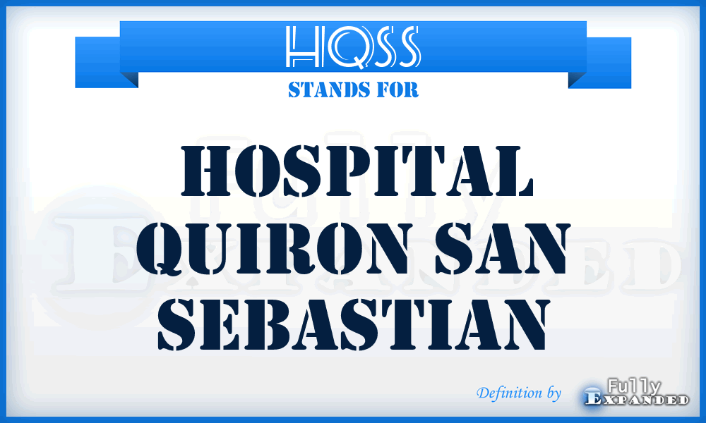 HQSS - Hospital Quiron San Sebastian