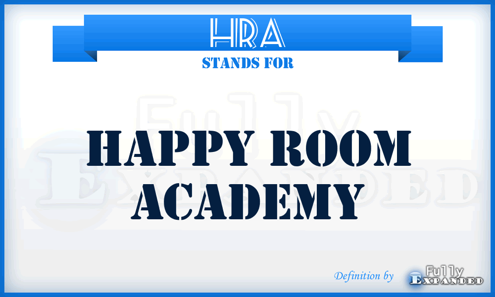 HRA - Happy Room Academy