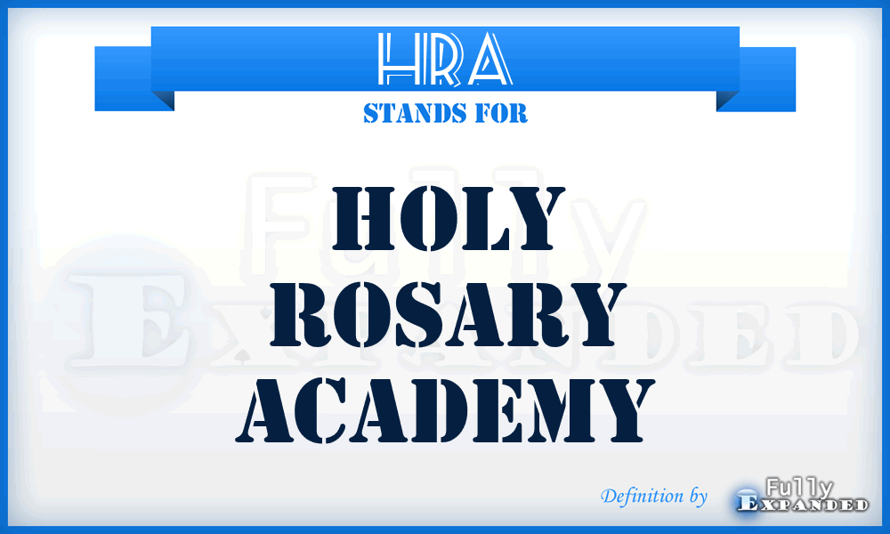 HRA - Holy Rosary Academy