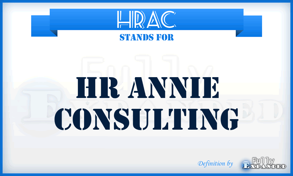 HRAC - HR Annie Consulting