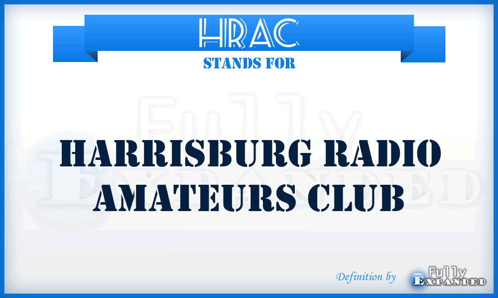 HRAC - Harrisburg Radio Amateurs Club