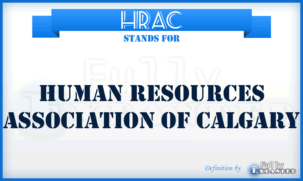 HRAC - Human Resources Association of Calgary