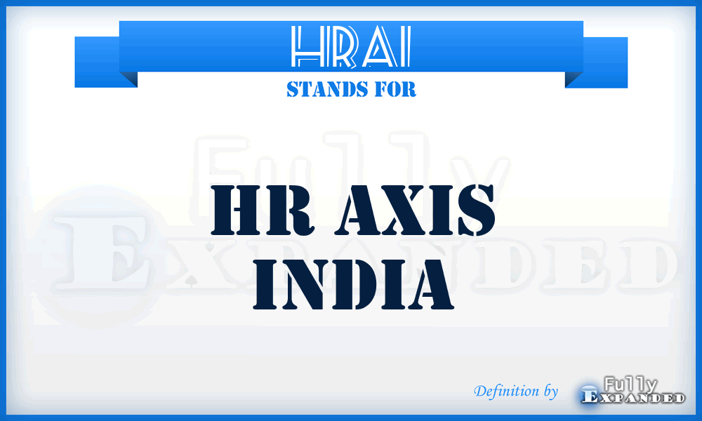 HRAI - HR Axis India