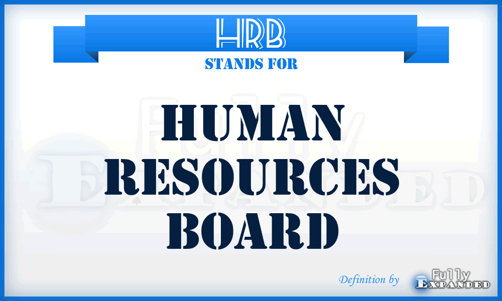 HRB - Human Resources Board