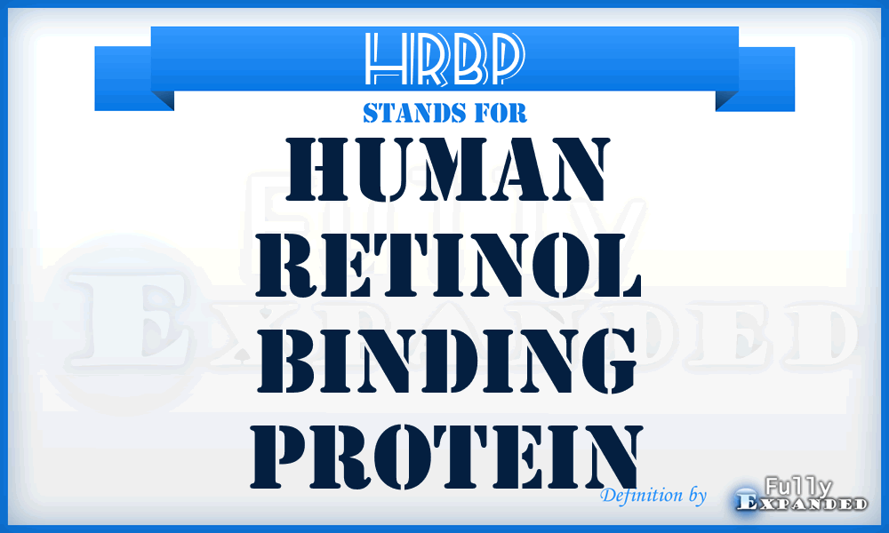 HRBP - Human Retinol Binding Protein