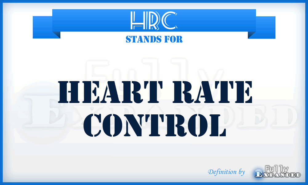 HRC - Heart Rate Control