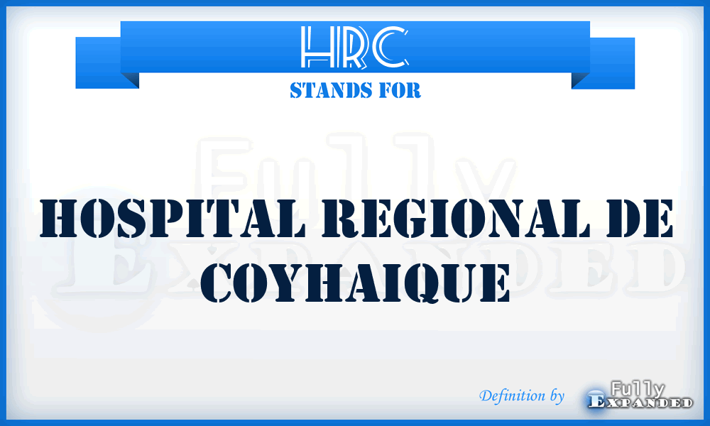 HRC - Hospital Regional de Coyhaique