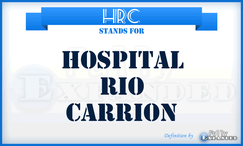 HRC - Hospital Rio Carrion