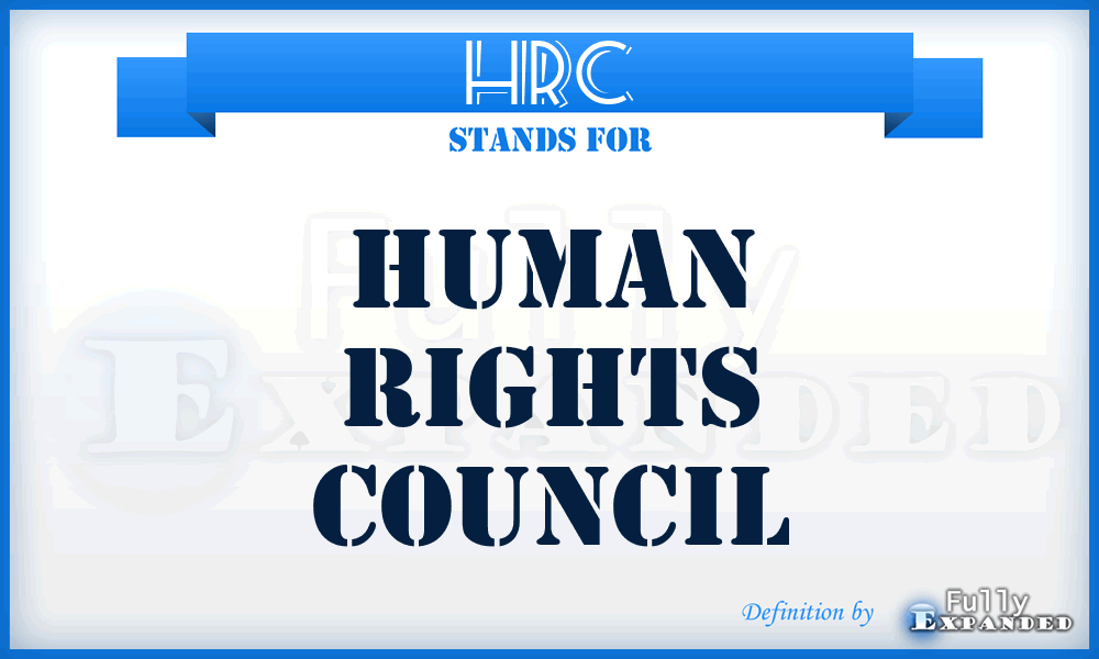 HRC - Human Rights Council